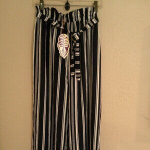 Wayan Natural Wear Pants, One size, NWT, Stripped, Navy, White